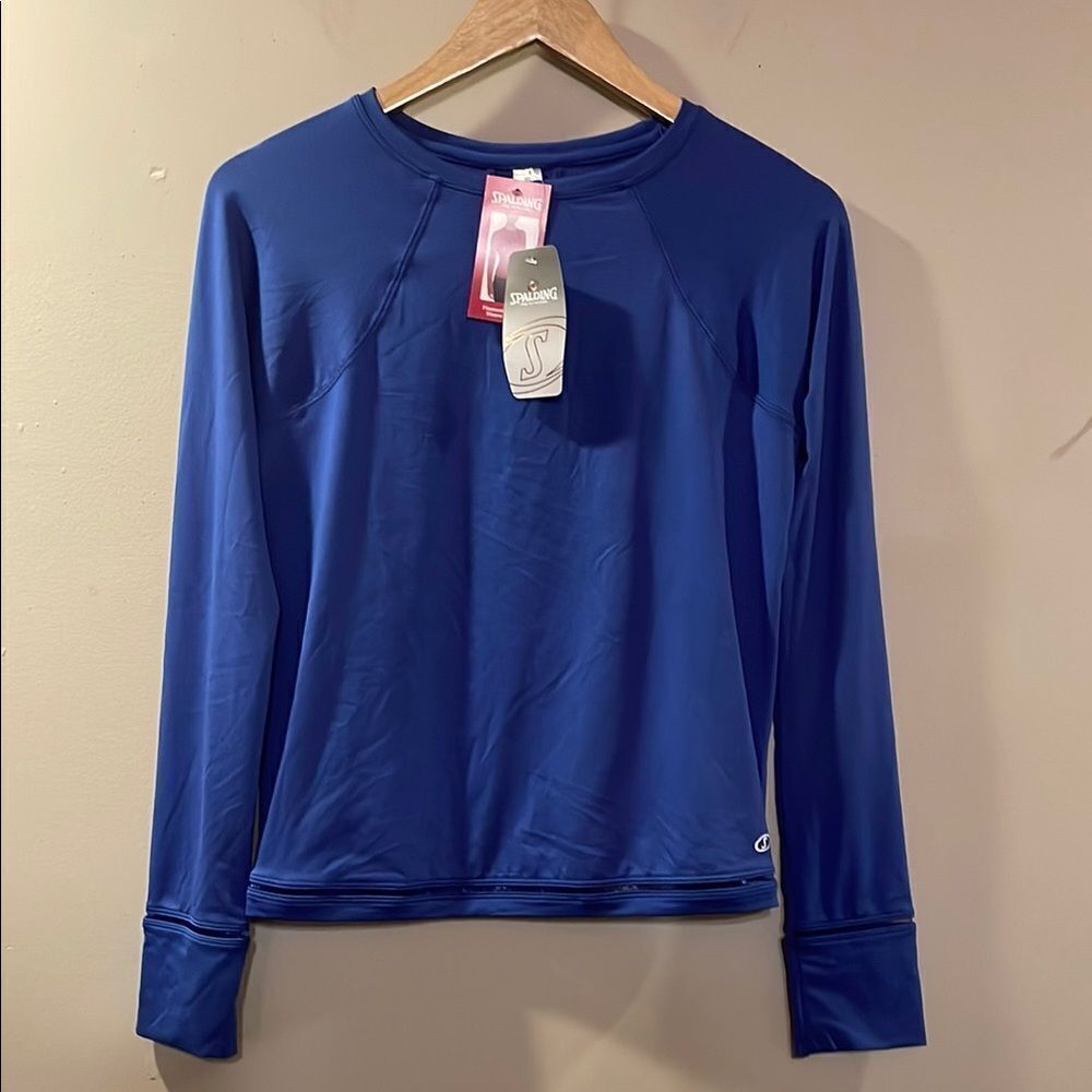 Spalding Blue Long Sleeve Shirt